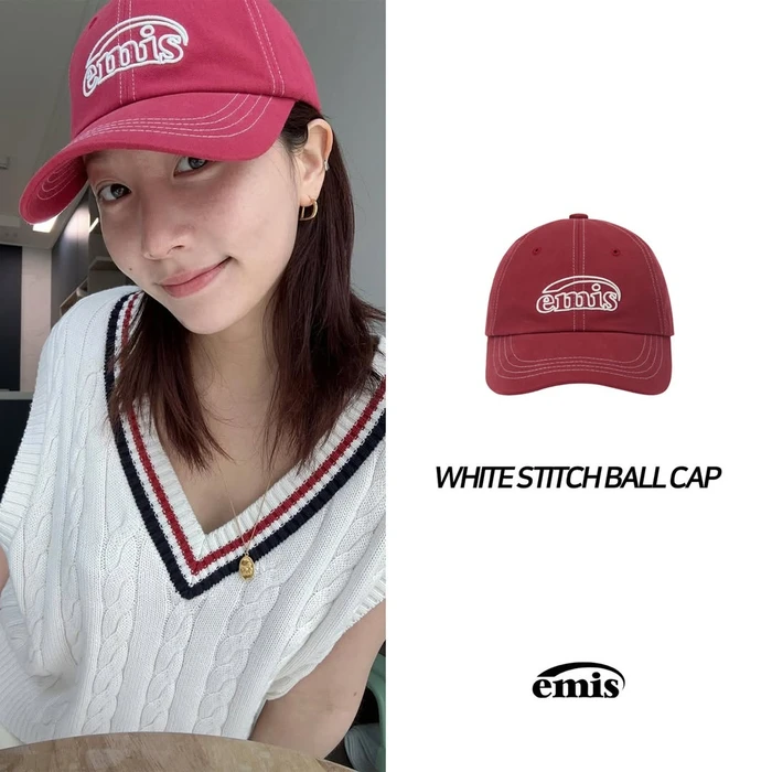 Mũ Lưỡi Chai EMIS CHÍNH HÃNG Viền Chỉ Trắng Logo Viền Thêu Nổi - Ảnh 2