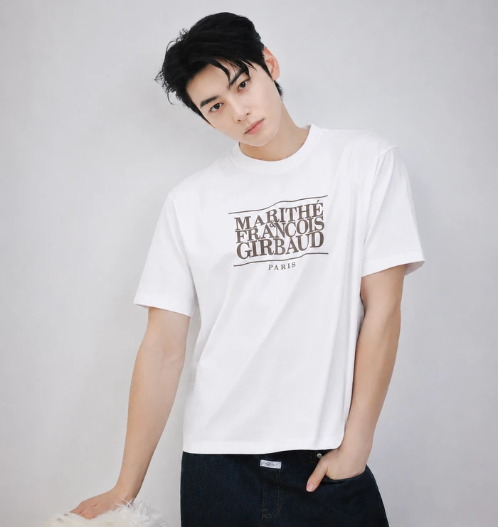 ÁO PHÔNG MARITHÉ CHÍNH HÃNG - MARITHÉ+FRANҪOIS GIRBAUD - W CLASSIC LOGO TEE - Ảnh 2