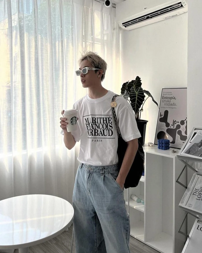 ÁO PHÔNG MARITHÉ CHÍNH HÃNG - MARITHÉ+FRANҪOIS GIRBAUD - W CLASSIC LOGO TEE - Ảnh 6
