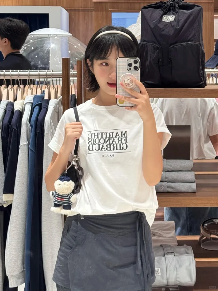 ÁO PHÔNG MARITHÉ CHÍNH HÃNG - MARITHÉ+FRANҪOIS GIRBAUD - W CLASSIC LOGO TEE - Ảnh 7