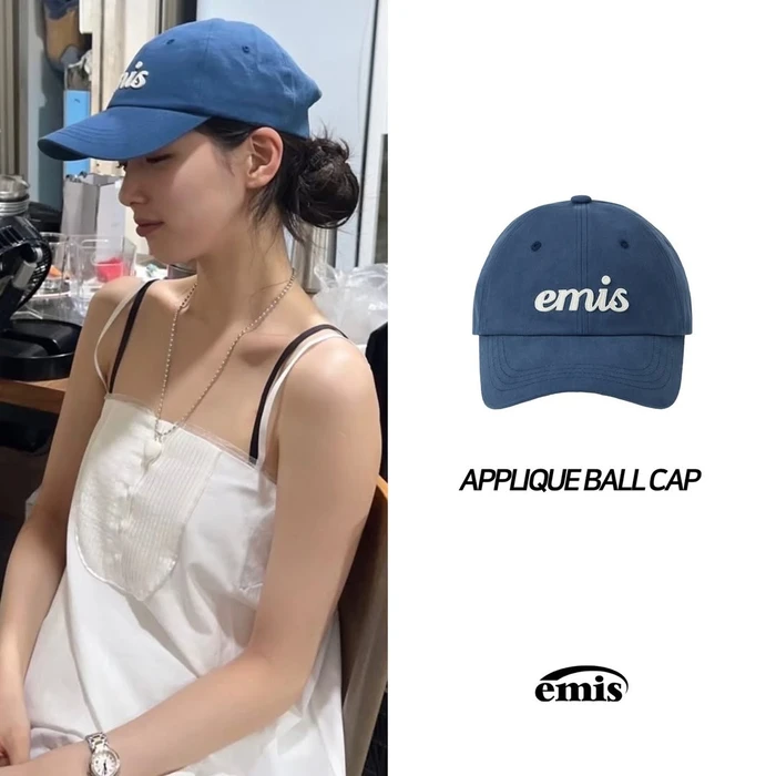 Mũ Lưỡi Chai EMIS CHÍNH HÃNG Applique Logo Cách Điệu - XANH NAVY - Ảnh 3