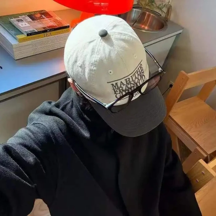 MŨ LƯỠI TRAI MARITHÉ CHÍNH HÃNG - MARITHÉ+FRANҪOIS GIRBAUD - CLASSIC LOGO 6PANEL COLOR BLOCK CAP - Ảnh 3