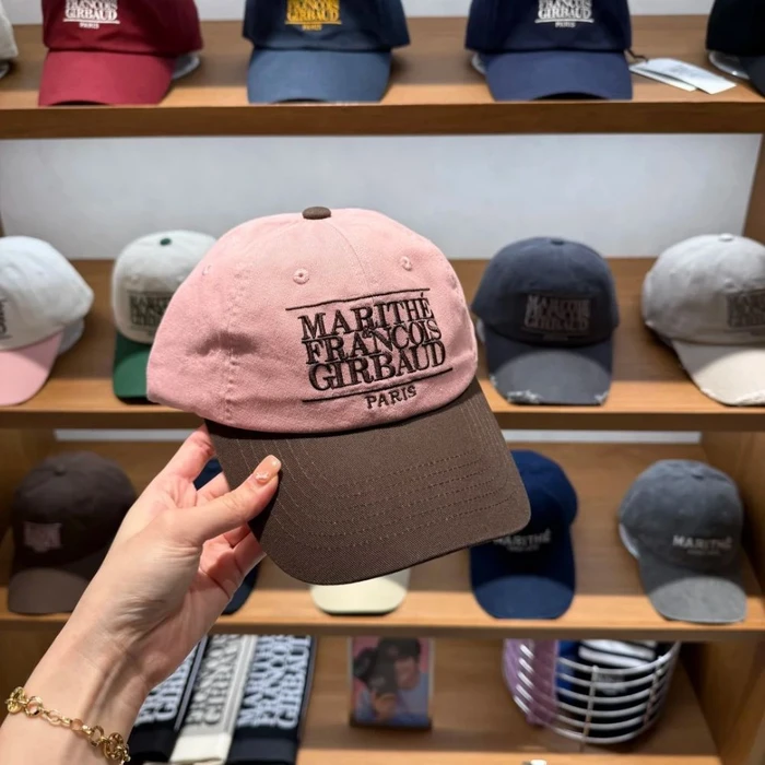 MŨ LƯỠI TRAI MARITHÉ CHÍNH HÃNG - MARITHÉ+FRANҪOIS GIRBAUD - CLASSIC LOGO 6PANEL COLOR BLOCK CAP - Ảnh 5