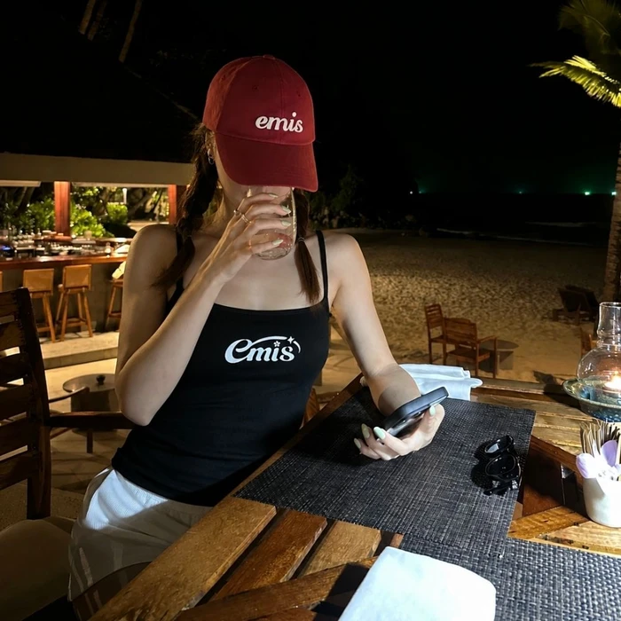 ÁO HAI DÂY EMIS CHÍNH HÃNG - HALO LOGO DOUBLE SLEEVELESS TOP - Ảnh 5
